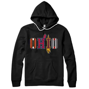 Personalized OHIO Sports Fans Cleveland and Columbus Vintage Gift Pullover Hoodie