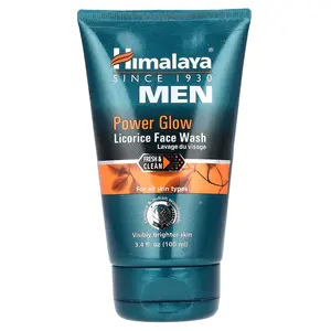 Himalaya Men, Power Glow, Licorice Face Wash, 3.4 fl oz (100 ml)