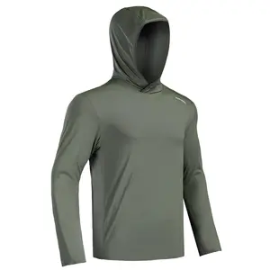 【RODEEL】937 Sun Hoodie Shirts Men UPF 50+ UV Protection Long Sleeve Lightweight Quick Dry Moisture Wicking Breathable Cooling Athletic Activewear for Outdoor Sports Gym Hiking Camping Fishing Boating Construction Landscaping Gardening, Holiday Gift