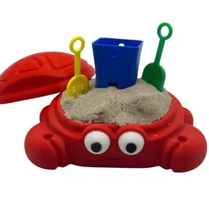 Mini Desktop Crab Sandbox w/ Sand and Tools, Desktop Fidget, Sensory Toy, Nostalgia Toy