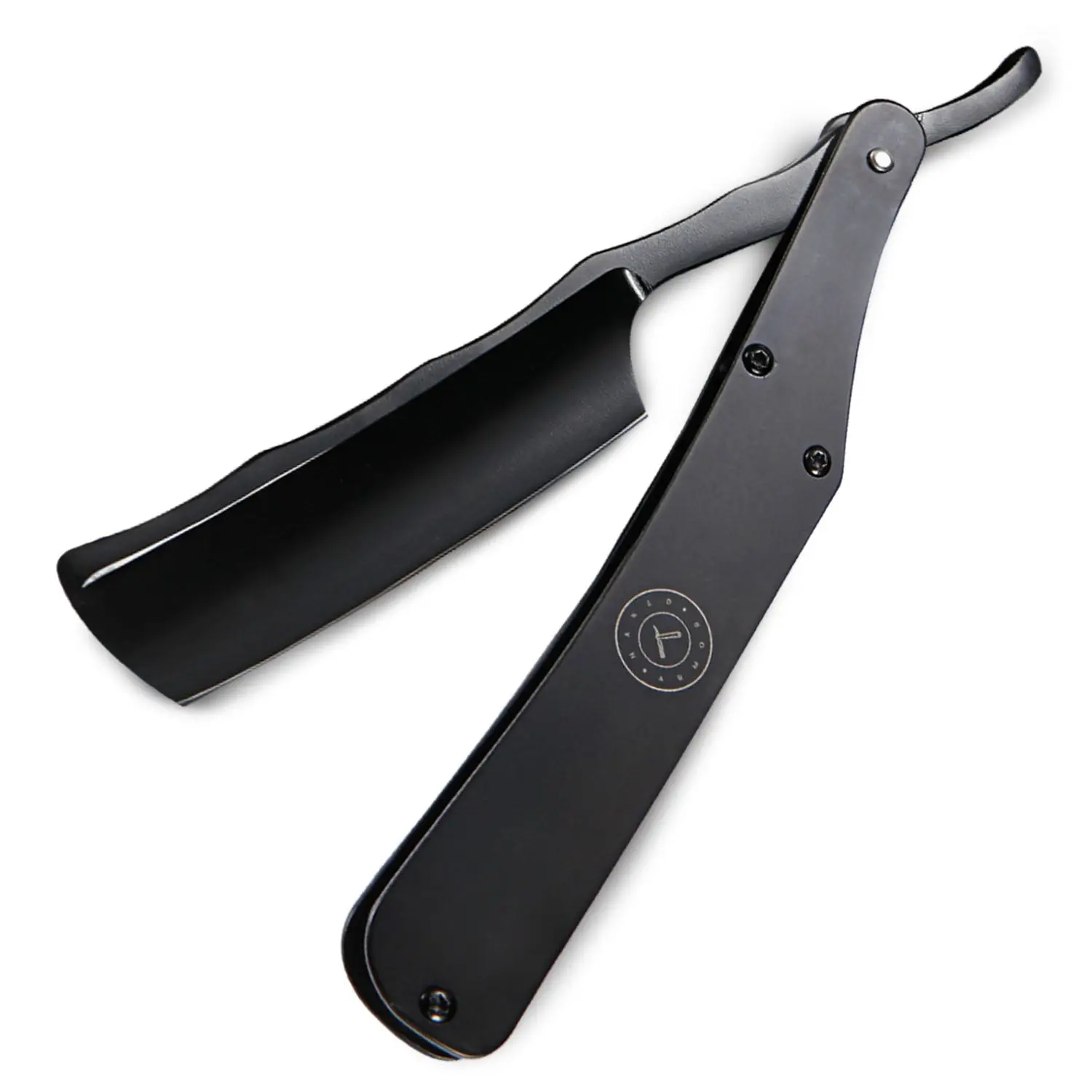 Naked Armor Lancelot Straight Razor 7/8" Black Round Point Japanese Stainless Steel