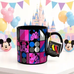 1PC Disney Official Licensed Mickey and Friends Series Ceramic Coffee Mug Donald Duck Washable Classic Cartoon Characters Cappuccino Tea Cups Breakfast Home Kitchen Accessories Gifts