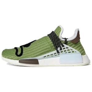 Adidas NMD Human Race 'Running Dog' x BBC Ice Cream x Pharrell Men's Colorblock Round Toe Laces Sneakers All Seasons Breathable Mesh