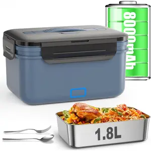 Box for Adults, 1.8L Food Warmer Heated Box, Christmas White Elephant Gifts, Suitable for Office,, Car, Construction Site