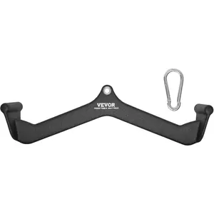 VEVOR LAT Pulldown Attachments, Cable Machine Rowing T - bar V - bar Tricep Pull Down Bar, Back Strength Training Rubber Coated Handle Grip, Bicep Curl Tricep LAT Pulldown Bar for Home Gym FitnessVEVOR Super Brand Day