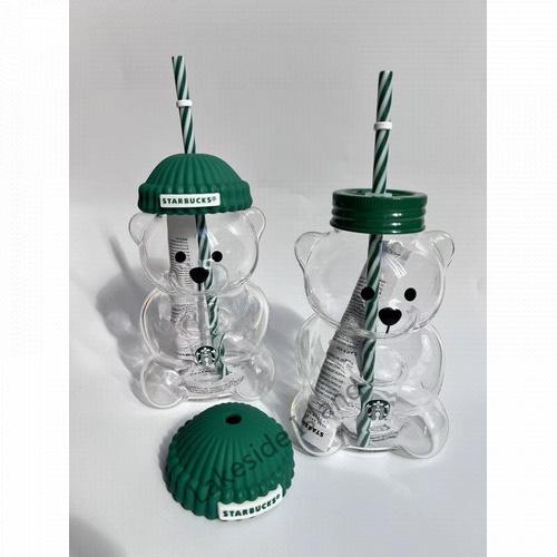 Original Starbucks Bearista Limited Edition Bear Glass Cold Cup