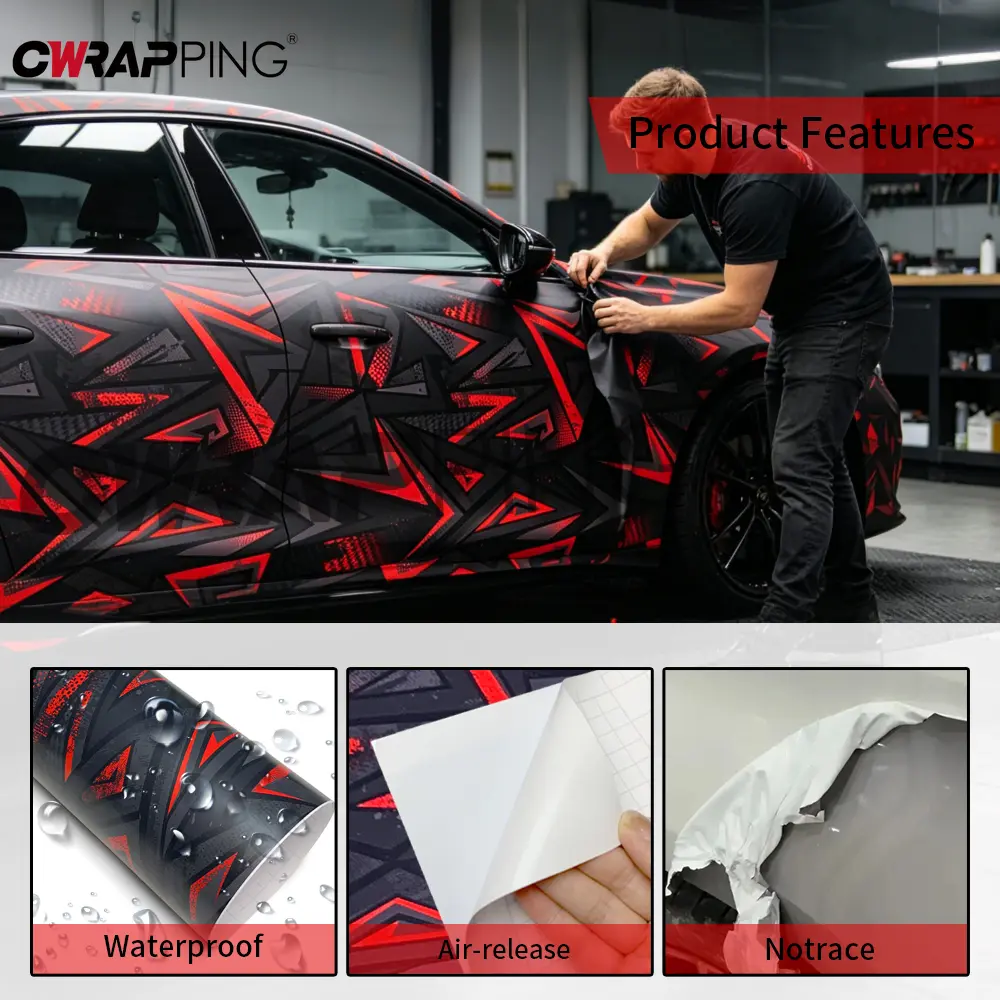 Adhesive Vinyl Paper for Car Wrapping Film Camouflage Accessories Auto Motorcycles Vehicle Stickers Car Wrap Full Body Covering