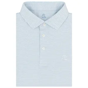 The Shell Stripe Men Performance Polo Breathable Mesh Fabric Classic Loose Fit Pullover Short Sleeve Stylish Striped Menswear Golf Soccer Casual Summer Top S-5XL