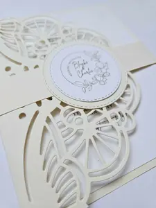 A set 10 pieces of Customized beautiful unique Classy handmade Wedding Invitations, Elegant Invitation with Envelopes