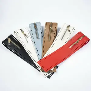 1 Piece 53.5cm PU Leather Braided Zipper Classic versatile style Smooth gliding zipper Core accessory for handcrafted woven bags