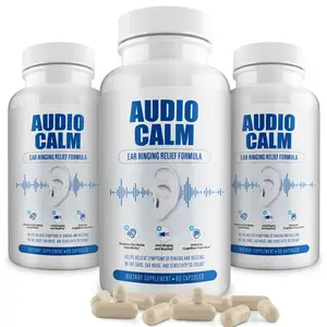 BACTICURE Audio Calm - Tinnitus Relief Supplement | Natural Stop Tinnitus Solution - Relieves Ear Ringing, Buzzing, Clicking | 60 Capsules (3)