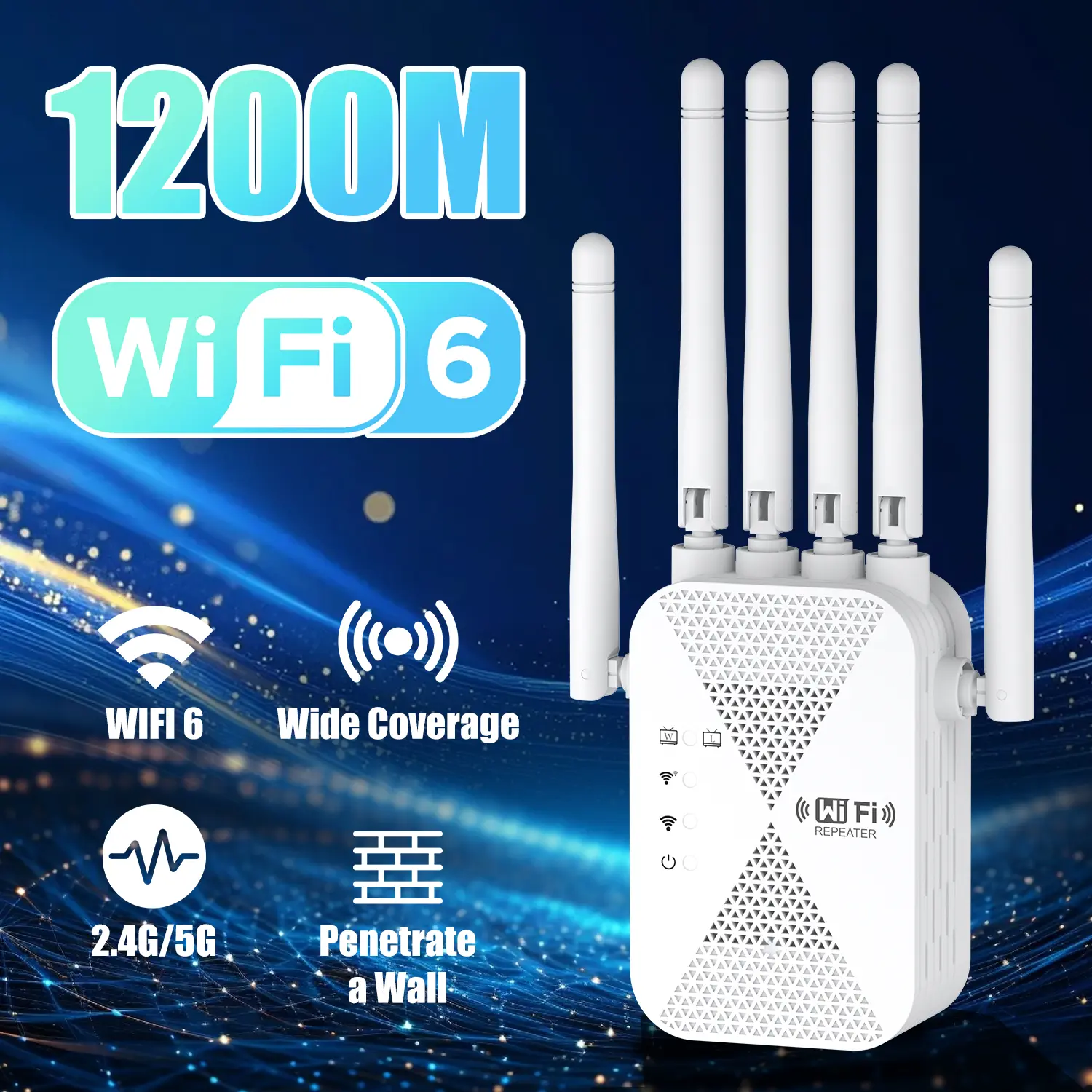 WiFi Extender, 2026 Fastest WiFi Booster Dual Band (5GHz/2.4GHz) WiFi Extenders Signal Booster for Home, WiFi Repeater with Ethernet Port Covers up to 10000sq. ft and 65+ Devices