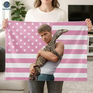 Robert Irwin pink american flag Tapestry, Robert Irwin Tapestry, Pink Bedroom Wall Banner for Her, Celebrity Crush Wall Decor Tapestry