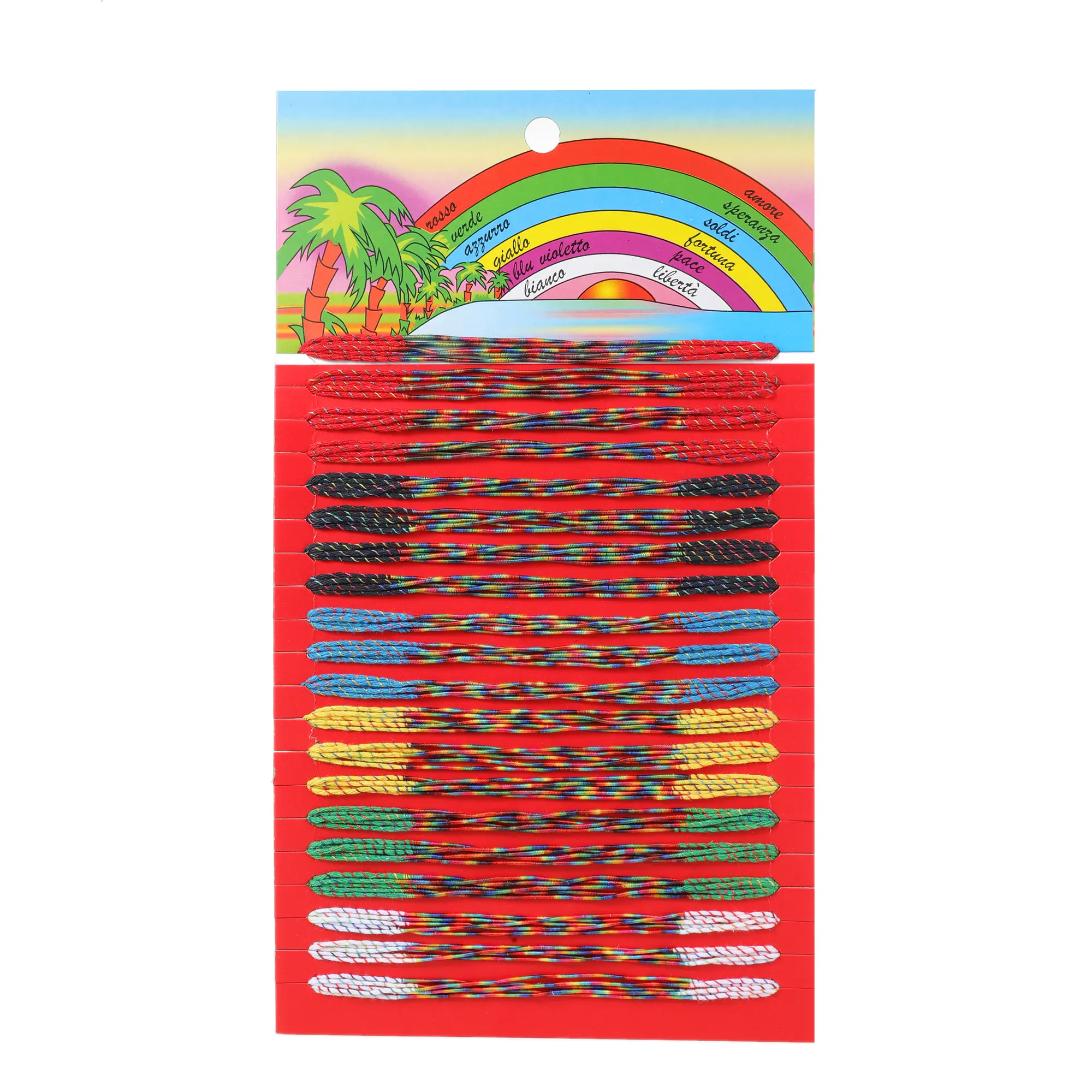 Bohemian Handmade Braided Bracelets Friendship Bracelets Rope Beach Surf Bracelet Jewelry 100Pcs
