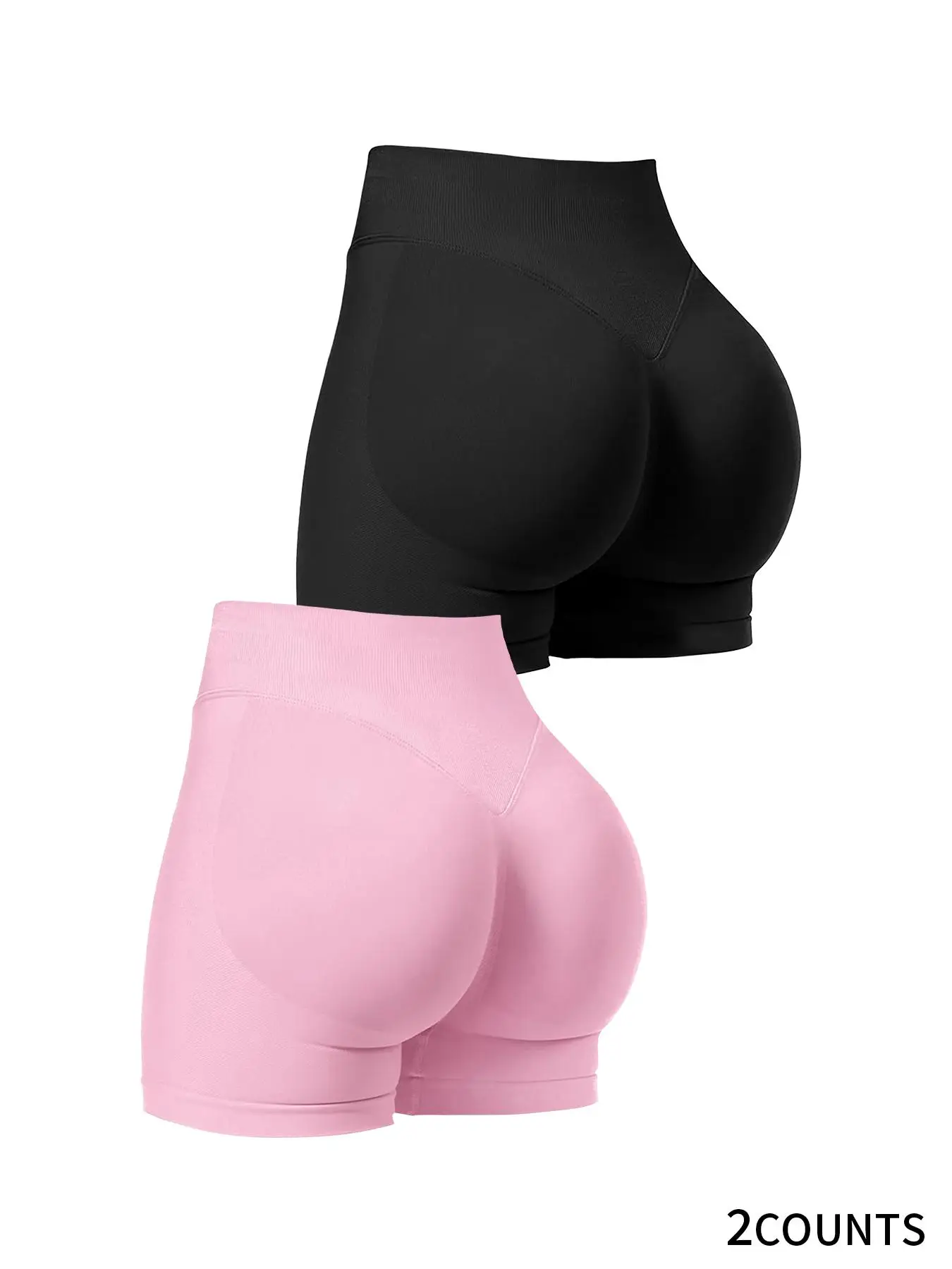 Women's Solid High Waist Sports Shorts, Breathable Comfortable High Stretch Skinny Shorts, Compression Legging Fitness, Ladies Sportswear for Indoor O