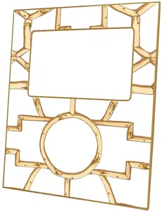 F8627 -Bamboo on White Frame