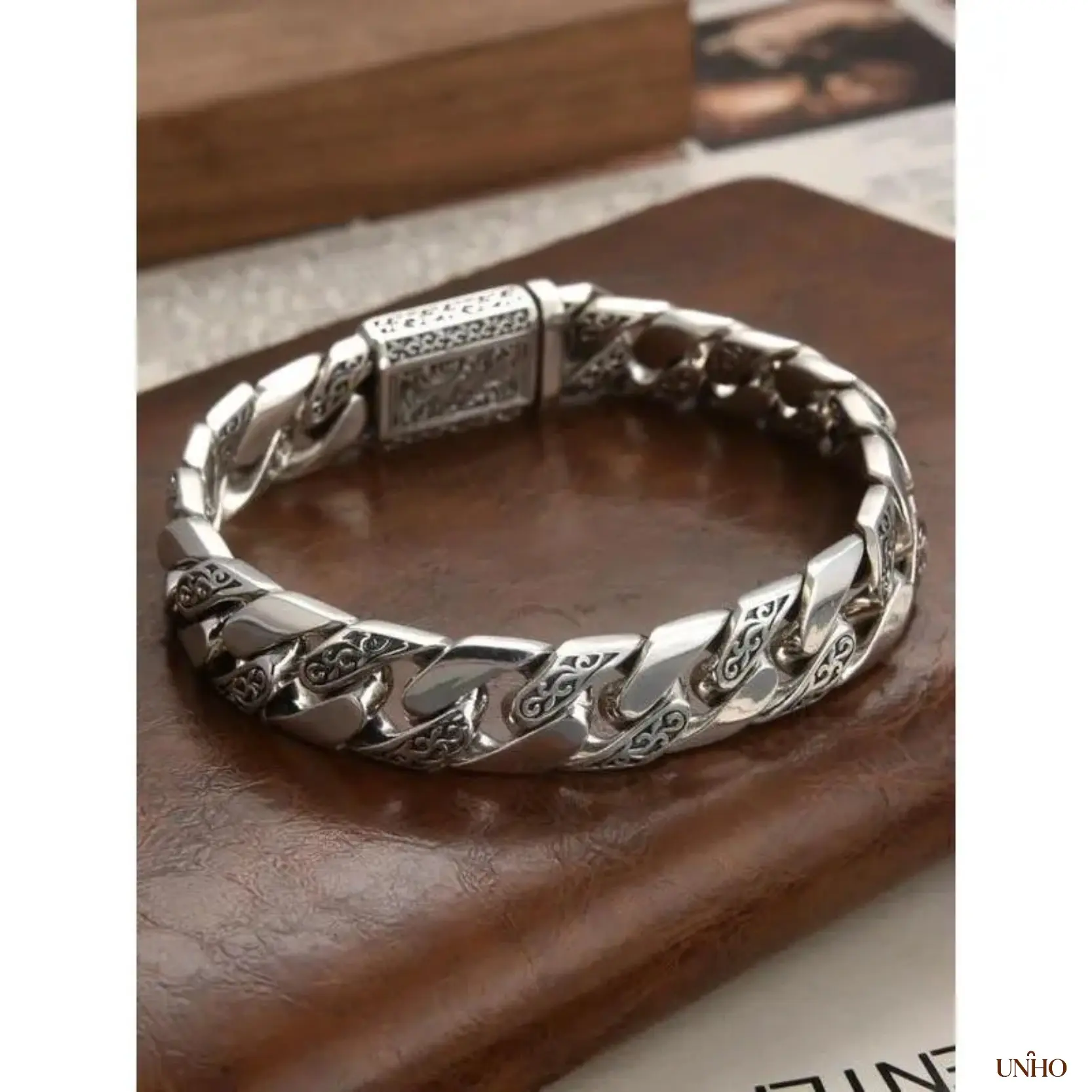 Vintage Punk Stainless Steel Bracelet For Men, Trendy All-Match Fashion Jewelry, Decorative Wrist Accessory For Daily Outfits And Party Events, Excellent Gift For Guys