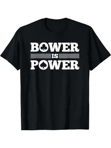 Euchre Card Game, Bower is Power, Funny Euchre T-Shirt Casual Crewneck
