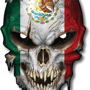 mexican skull sticker