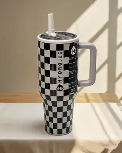 HydroJug 40oz Retro Vibe  for Daily Sips Reusable Portable Mug Water Bottle with Checkered Design  Reusable Flasks Bottled Pure Copper Bag 24 oz Glass Juice Lids and Straws handle stainless steel  Stranger Things Insulated toddler Tumbler cute character