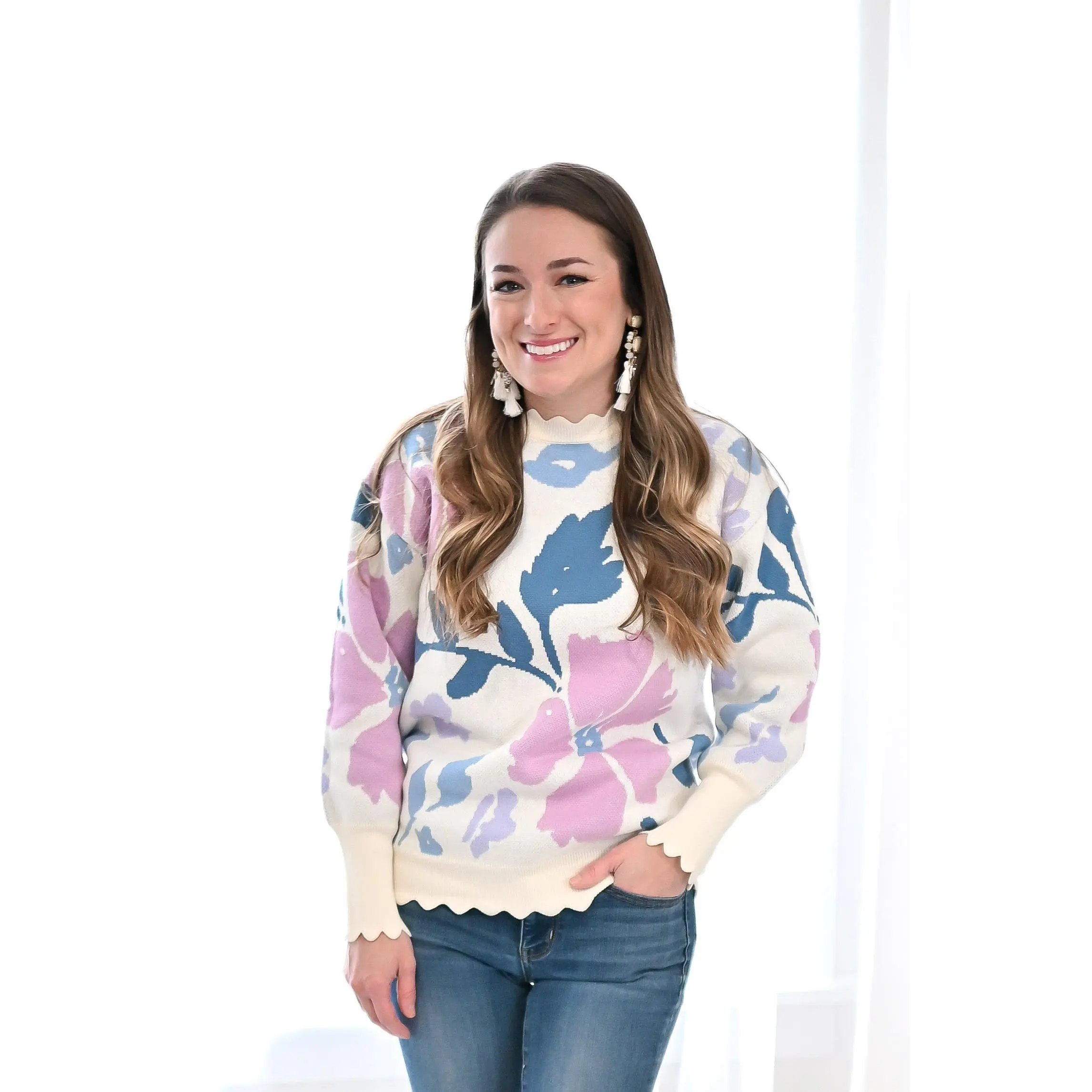 Women’s Lilac Daydream Knit Sweater