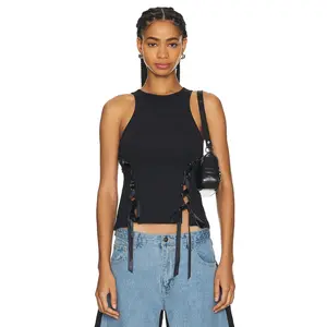 LIONESS Bisous Top in Onyx