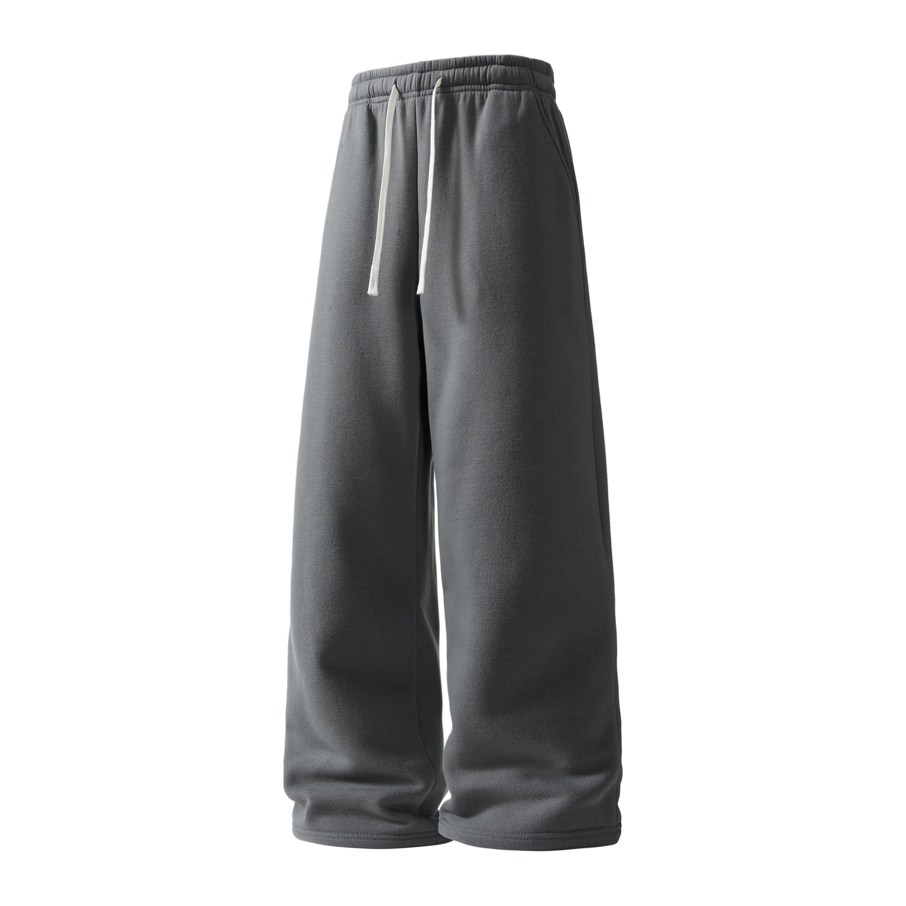 2-Pack Men’s Casual Straight-Leg Sweatpants, Loose Fit Comfortable Loungewear Pants, Elastic Drawstring Waist, Breathable, Streetwear & Athleisure Pants for Everyday Wear