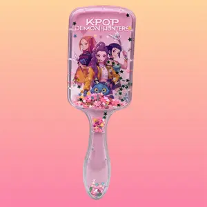 Cute K-Pop Hair Brush Comb, Massage Puffing Air Cushion Comb, Cartoon Design, Perfect for Styling and Detangling, Beauty Tool, Detangling Hairbrush
