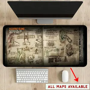 Zombies Desk Mats Black Ops-Inspired (Kino, Origins, Tranzit, Ascension) - Black Ops-Inspired Design Gaming Accessories Desk Mats - Call of Duty Playmat - Unique Gift for Gamers