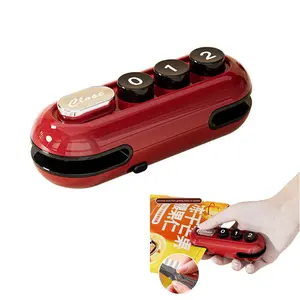 [New Arrival] Magnetic 2 in 1 Mini Bag Sealer and Cutter, Rechargeable Heat Sealer, Portable Chip Bag Sealer for Food Storage, Plastic Bag Sealer Machine for Snack Freshness