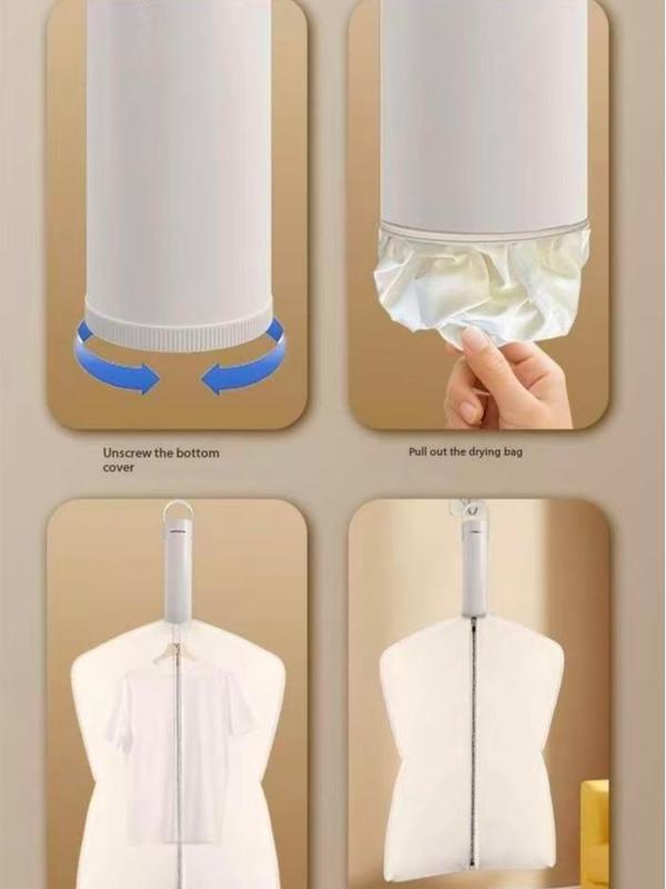 Portable Clothes Dryer Compact 1000w Mini Dryer Machine for Apartment RV Travel with Dry Bag Hook for Light Clothes Underwear