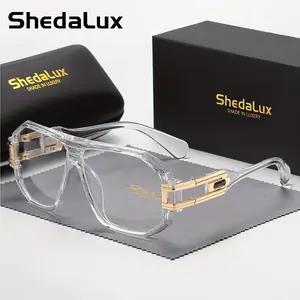 ShedaLux Unisex Modern, Luxury-Grade Oversized Fashion Everyday Glasses For Dating Work