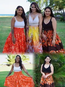 Handmade Art Hawaiian Pau Skirt/Hula Skirt Hula Dance Performance Skirt Bright Colors Good for Gifts