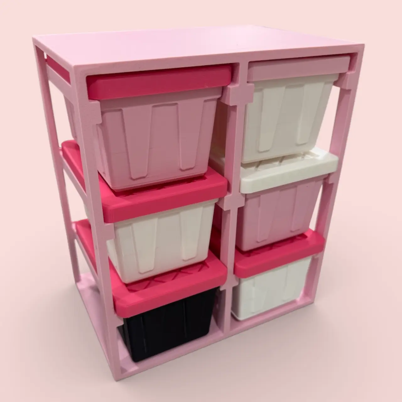 Special Pink Edition Mini Tote Bins and Shelf Special Pink Edition Mini Tote Bins and Shelf