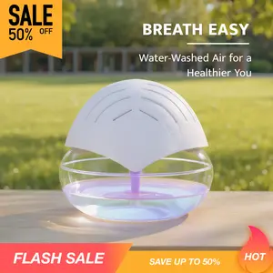 Original household rainbow Air Purifier Water Filter Air Cleaner For Home Essential Oil Aroma Diffuser With LED Night mood Light For Smoke & Pets Aromatic Fragrance Machine small Air washer Portable Aroma Diffuser Color-Changing Air Purifier