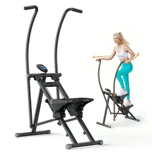 Stair Stepper, Hands & Feet Synchronized Stair Climber, Stairmaster For Full-Body Workout At Home, Compact Vertical Climber With Extended & Adjustable Pedals