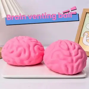 Large Brain Shaped Squishy Toy, Slow Rising Stress Relief Fidget Toy, Perfect Children's Day Gift