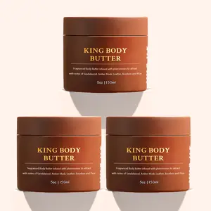 King Body Butter Cologne - Warm and Sensual.Nourishing Moisturizer for Radiant Skin, Gentle Smoothing & Soothing Formula Jars with Natural Shea & Jojoba for Radiant Hydrating Fragrance