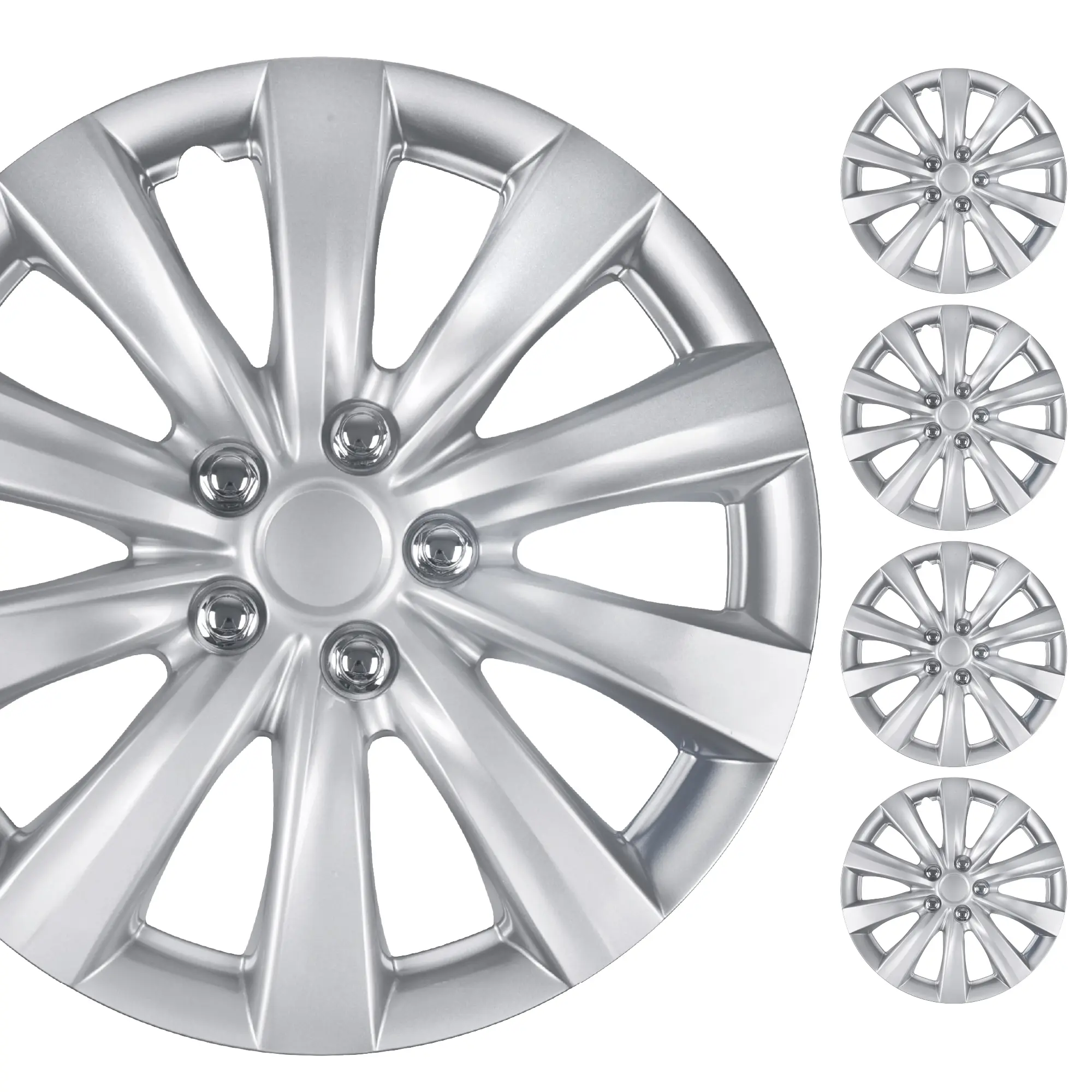 Silver 10 Spokes - 16 Inch