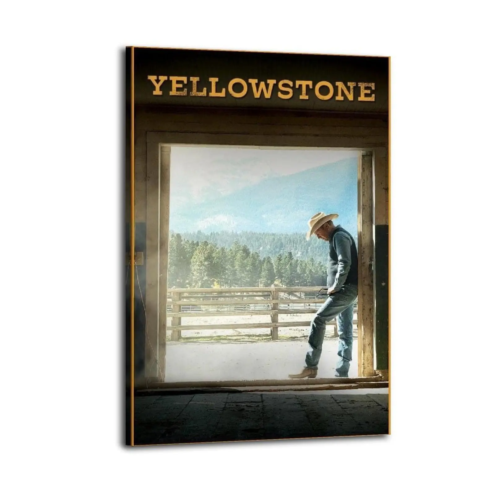Yellowstone TV Series Artistic Waterproof Canvas Wall Print, Decor Hanging Poster with Portable Installation, Ideal Home Gift for Adults
