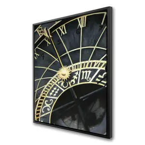 Begin Home Decor C1FC3648I0CVMJ 36 x 48 in. Astrologic Clock - Astronomy Canvas Art for Home Decor