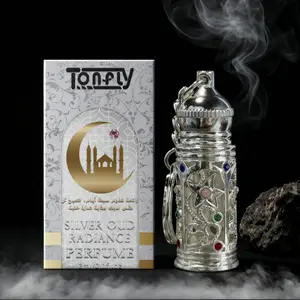 Tonfly Perfume Stick with Hollow Out Colorful Diamonds, Mini Pocket Perfume Oil for Men and Women, Light Fragrance, Captivating Oud