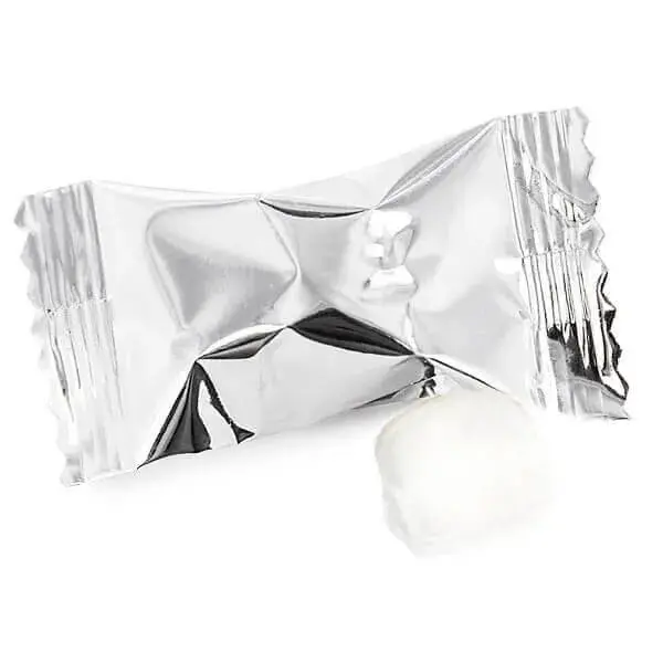 Metallic Silver Wrapped Buttermint Creams: 108-Piece Bag