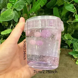 1pc - New High Beauty Bubble Gel, Cherry Blossom Glutinous Rice Cake Bubble Gel, Pinch and Hug Milk Jar Non stick Hand Safe Bubble Mud, Squishies