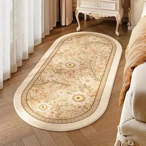 Floral Pattern Rug, Floral Area Rug, Flower Pattern Rugs, Non-slip Soft Floor Mat, Decorative Carpet for Home Living Room Bedroom, Home Decor, Home Decor Rugs
