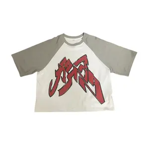 Gachiakuta Anime Mens Casual T Shirts Raglan Short Sleeve Crewneck Baseball Tees Color Block Workout Fashion Shirt