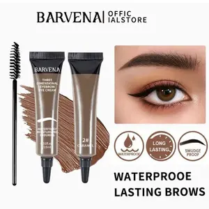 Eyebrow Dye Kit, 1 Box Long Lasting Waterproof Eyebrow Dye Kit, Natural Eyebrow Tinting Kit, Eye Brow Makeup Tool for Women, Eyebrow Shaper Set, Brow Brush, Black, Cosmetic, Eyebrow Tinting Cream