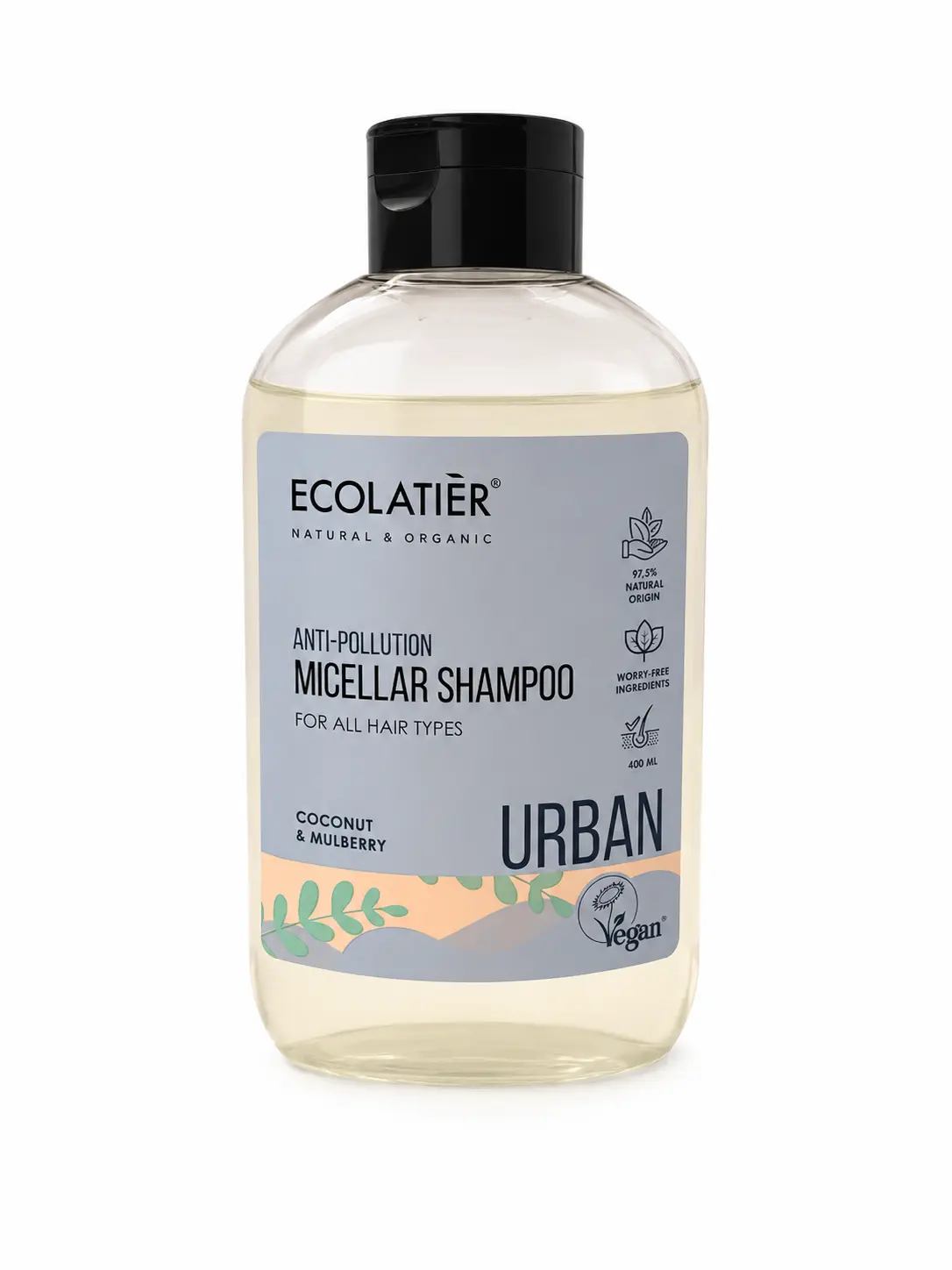 ECOLATIER Urban Anti Pollution Micellar Shampoo Coconut & Mulberry