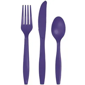 24-Set Purple Cutlery