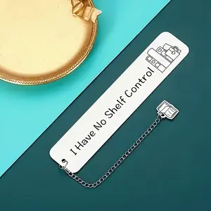 Stainless Steel Bookmark, 1 Count Letter Pattern Bookmark, Reading Bookmark for Women, Teenager, Bookworm and Reading Club, Lettering